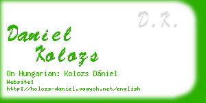 daniel kolozs business card